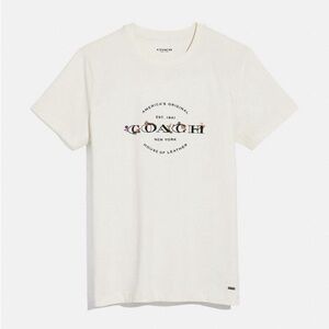 Coach White T Shirt Size Large Style No. F33867 NWT